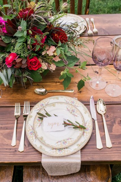 Table setting country chic
