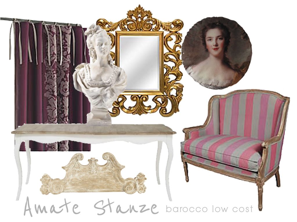 Moodboard barocco low cost