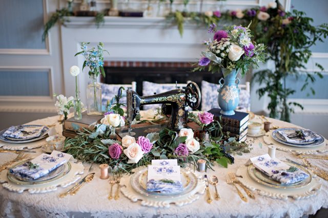 Un table setting retrò per il matrimonio
