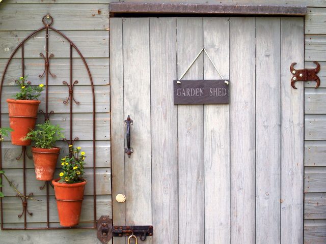casette in legno da giardino
