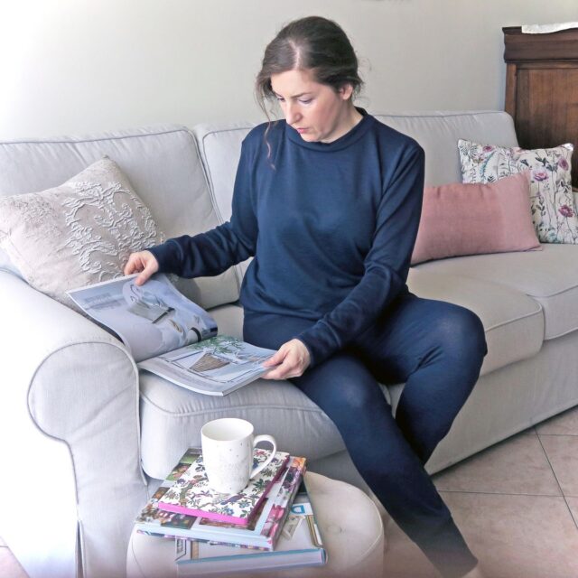 Navy Loungewear Tracksuit Set - Maria | Femme Luxe Finery
