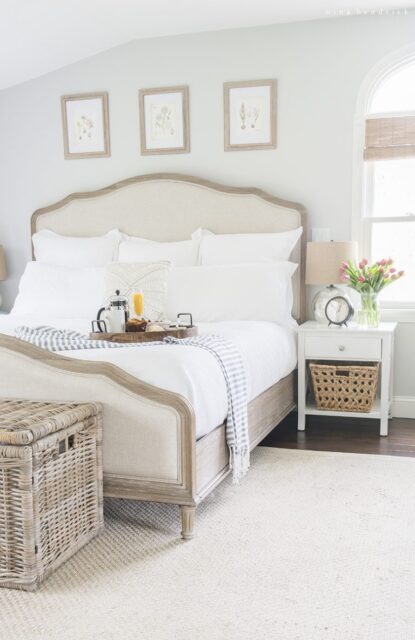 Camera da letto con atmosfera hygge