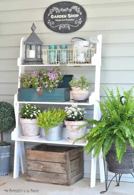 Angolo giardino per la casa hygge estiva