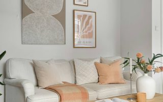 colori caldi neutri tenui per il soggiorno autunnale