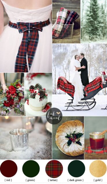 Tartan per il matrimonio invernale
