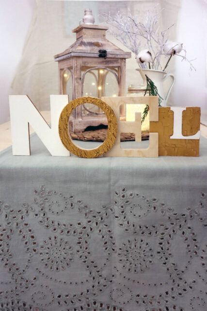 scritta decorativa natalizia diy