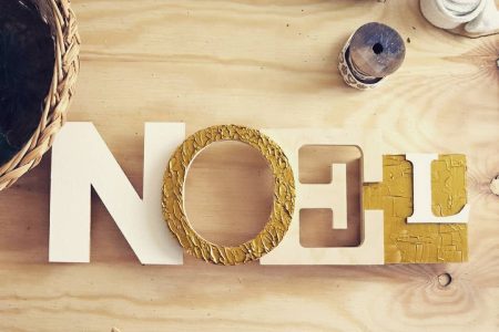 scritta decorativa natalizia diy
