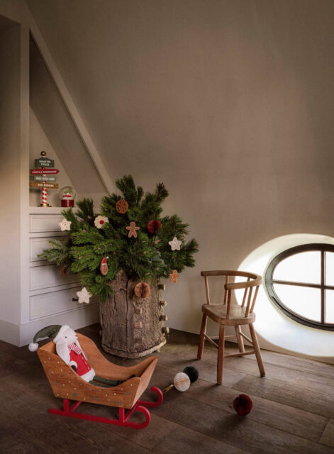 Albero di Natale naturale per la camera dei bambini di Zara Home
