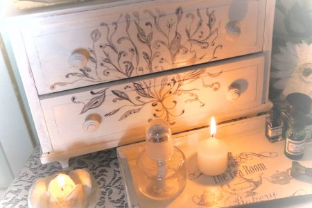 Relooking cassettiera shabby chic