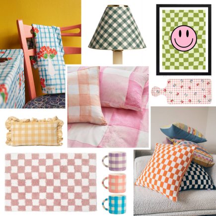 Moodboard pattern a scacchiera