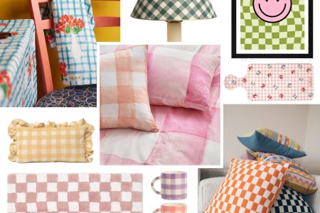 Moodboard pattern a scacchiera