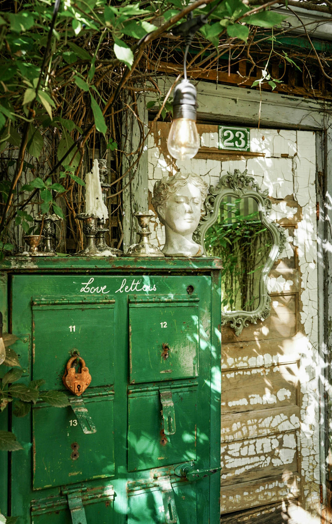 Mobili per il giardino o il balcone vintage