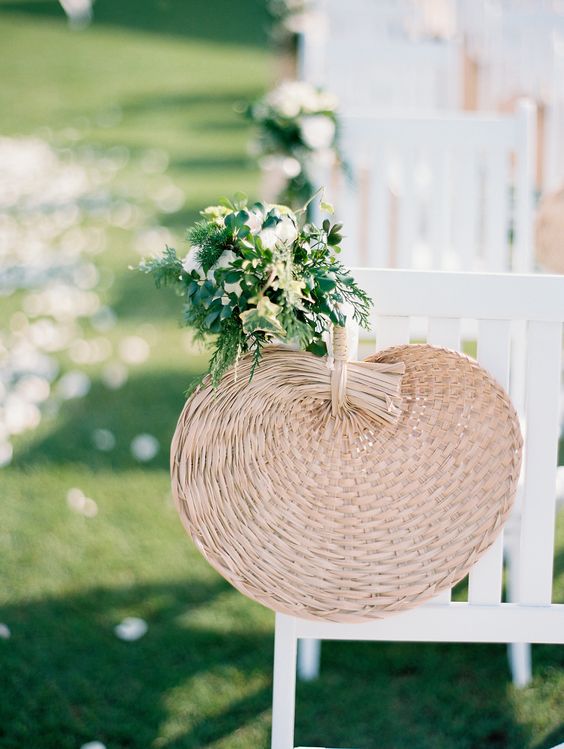 BAIWOVIS Ventagli rotondi da sposa per matrimoni cinesi, fan