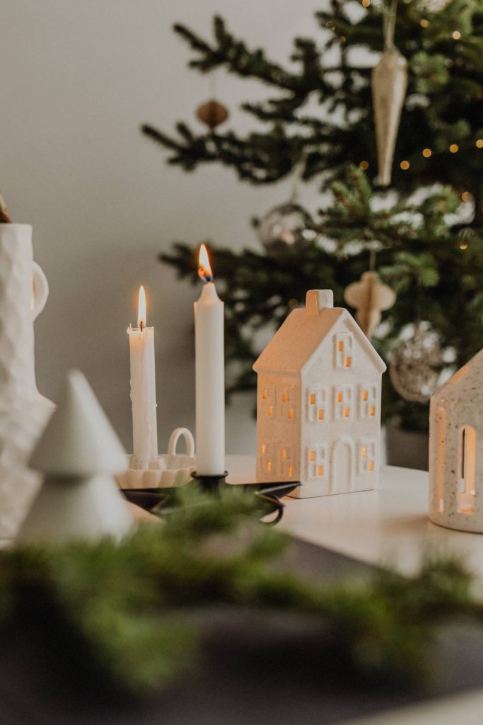 decorazioni natalizie in stile scandinavo